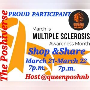 Multiple Sclerosis Awareness Shop & Share hosted by @queenposhnb